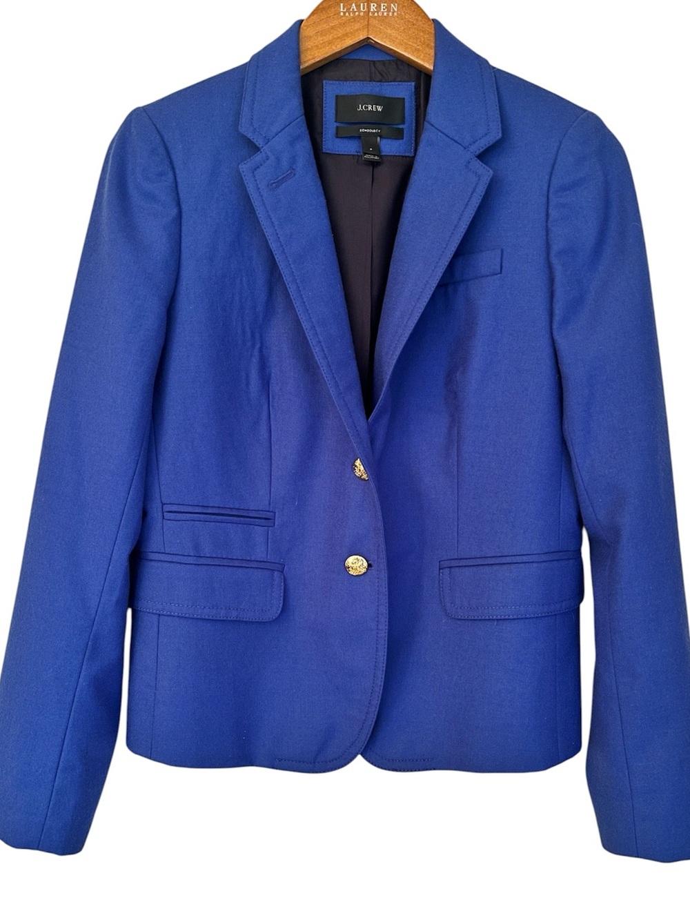 J. Crew Schoolboy Wool Blazer in Blue size 6